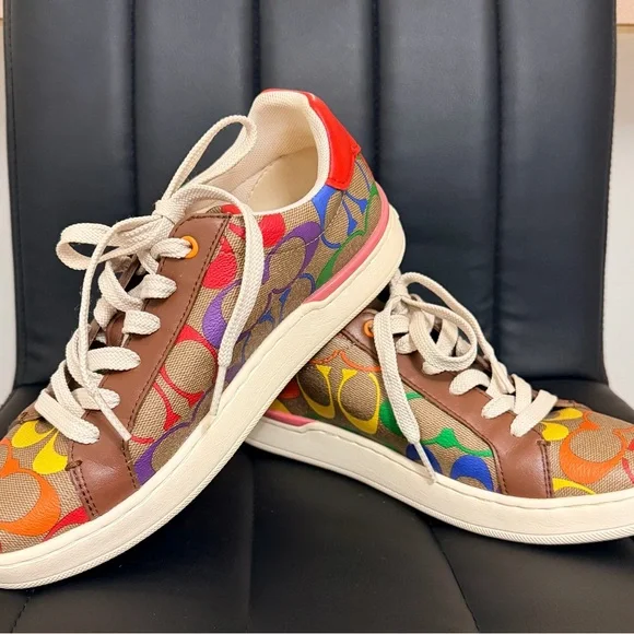 Coach | Shoes | Coach Multicolor Canvas Sneakers | Poshmark display picture 2